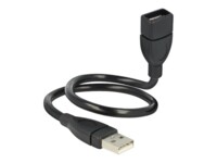 Delock ShapeCable USB forlængerkabel 35cm Sort