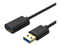 Unitek Y-C457GBK USB forlængerkabel 1m Sort