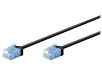 goobay CAT 6a U/UTP, Unshielded 7.5m Patchkabel Sort
