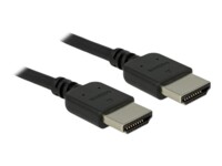 Delock Premium HDMI-kabel med Ethernet 1.5m Sort