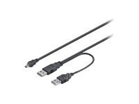 M-CAB USB-kabel 60cm Sort