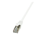 LogiLink EconLine CAT 6 Foldet uskærmet snoet par (F/UTP) 10m Patchkabel Hvid