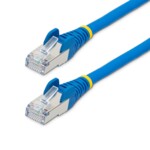 StarTech.com 1.5m CAT6a Cable - Blue - Low Smoke Zero Halogen (LSZH) - 10GbE 500MHz 100W ++ Snagless RJ-45 w/Strain Reliefs S/FTP Network Patch Cord CAT 6a S/FTP 1.5m Patchkabel Blå