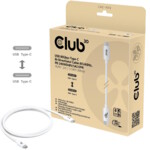 Club 3D USB Type-C kabel 1.2m Hvid