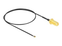 DeLOCK Koaksial 35cm Antennekabel Grey Sort