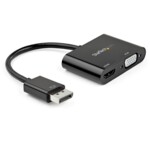 StarTech.com DisplayPort to HDMI VGA Adapter, DisplayPort 1.2 HBR2 to HDMI 2.0 (4K 60Hz) or VGA 1080p Converter Dongle, DP to HDMI or VGA Monitor Adapter, Digital Video Display Adapter - Multiport Video Dongle (DP2VGAHD20) Videoadapter 23.2cm