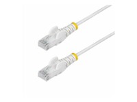 StarTech.com 1.5m White Slim CAT6 Ethernet Cable, Snagless, 28AWG, LSZH CAT 5/5e/6 Ikke afskærmet parsnoet (UTP) 1.5m Patchkabel Hvid
