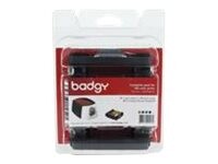 Badgy Kassette til print-bånd 100 kort Farve (gul, magenta, cyan, sort, skabelon) CBGR0100C