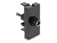 Delock Easy 45 Module DC 5.5 x 2.5 mm female to DC 5.5 x 2.1 mm male black