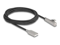 DeLOCK USB 2.0 USB Type-C kabel 2m Sort Sølv