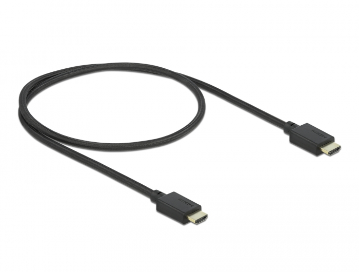 Delock HDMI-kabel med Ethernet 2.5m Sort