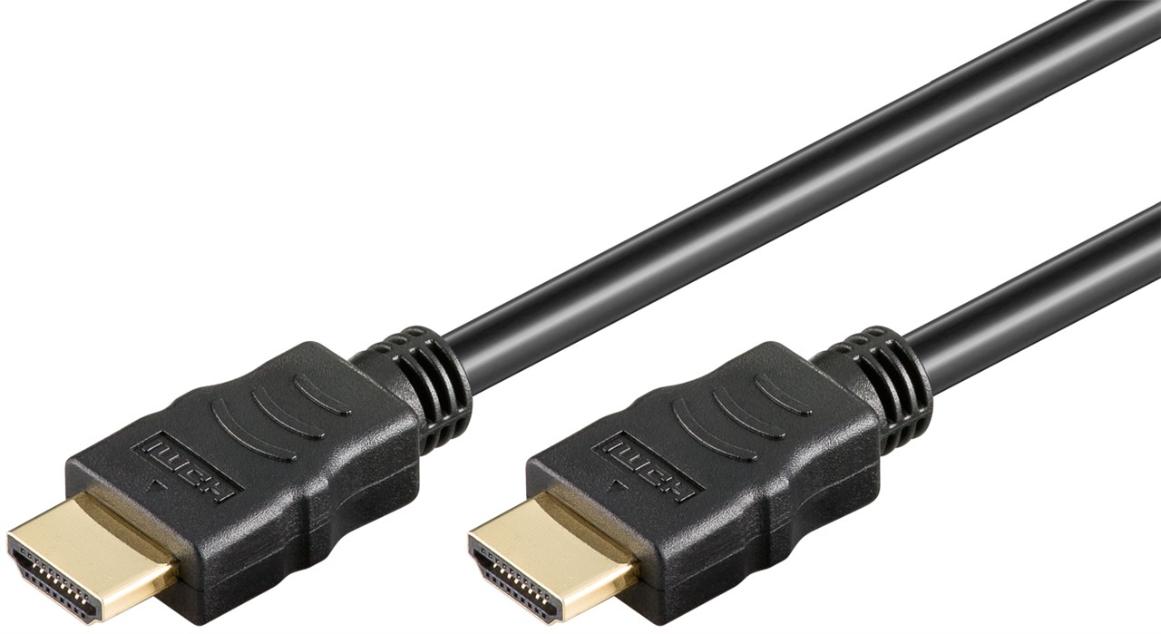 High Speed HDMI™ Cable with Ethernet, Black - >