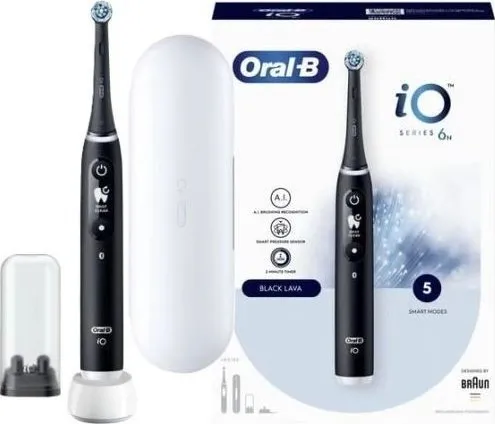 Oral-B iO6 Series Electric Toothbrush, Black Onyx