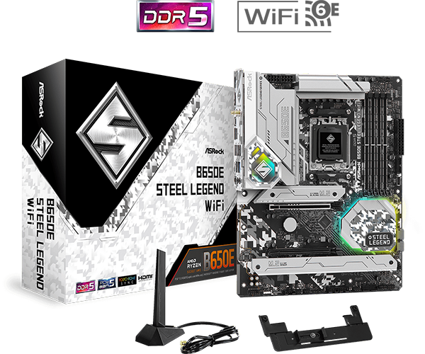 ASRock B650 Steel Legend WiFi ATX Socket AM5 AMD B650
