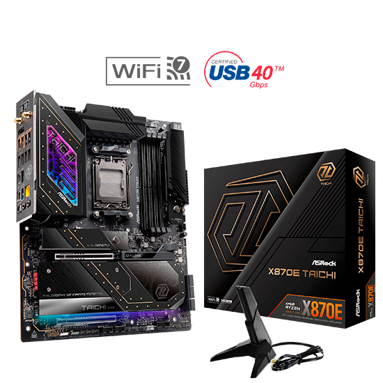 ASRock X870E Taichi Udvidet ATX Socket AM5 AMD X870E