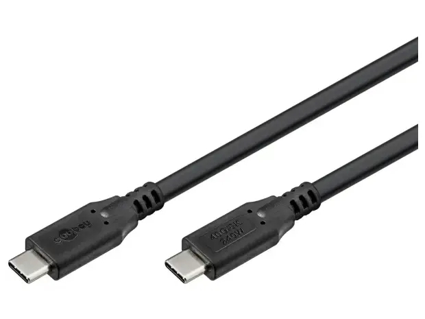 Goobay 74184 USB-C to USB-C 1,5m Sort