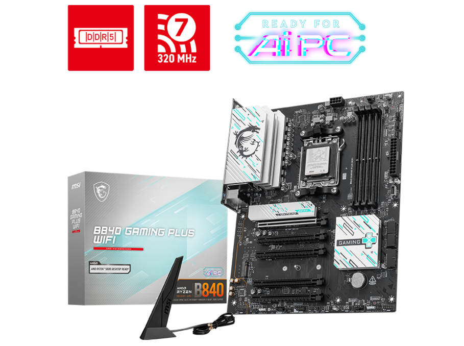 MSI B840 GAMING PLUS WIFI ATX Socket AM5 AMD B840