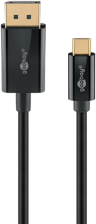 USB-C™ to DisplayPort™ Cable 4K @ 60 Hz, 2 m, black, 2 m, black