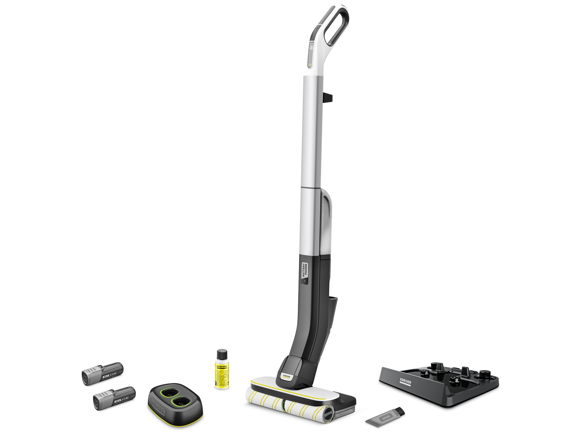 Kärcher FC 4-4 Battery Set Sort Sølv