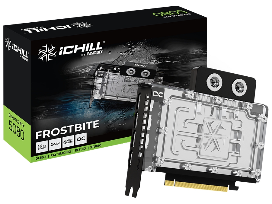 Inno3D iChiLL GeForce RTX 5080 FROSTBITE 16GB