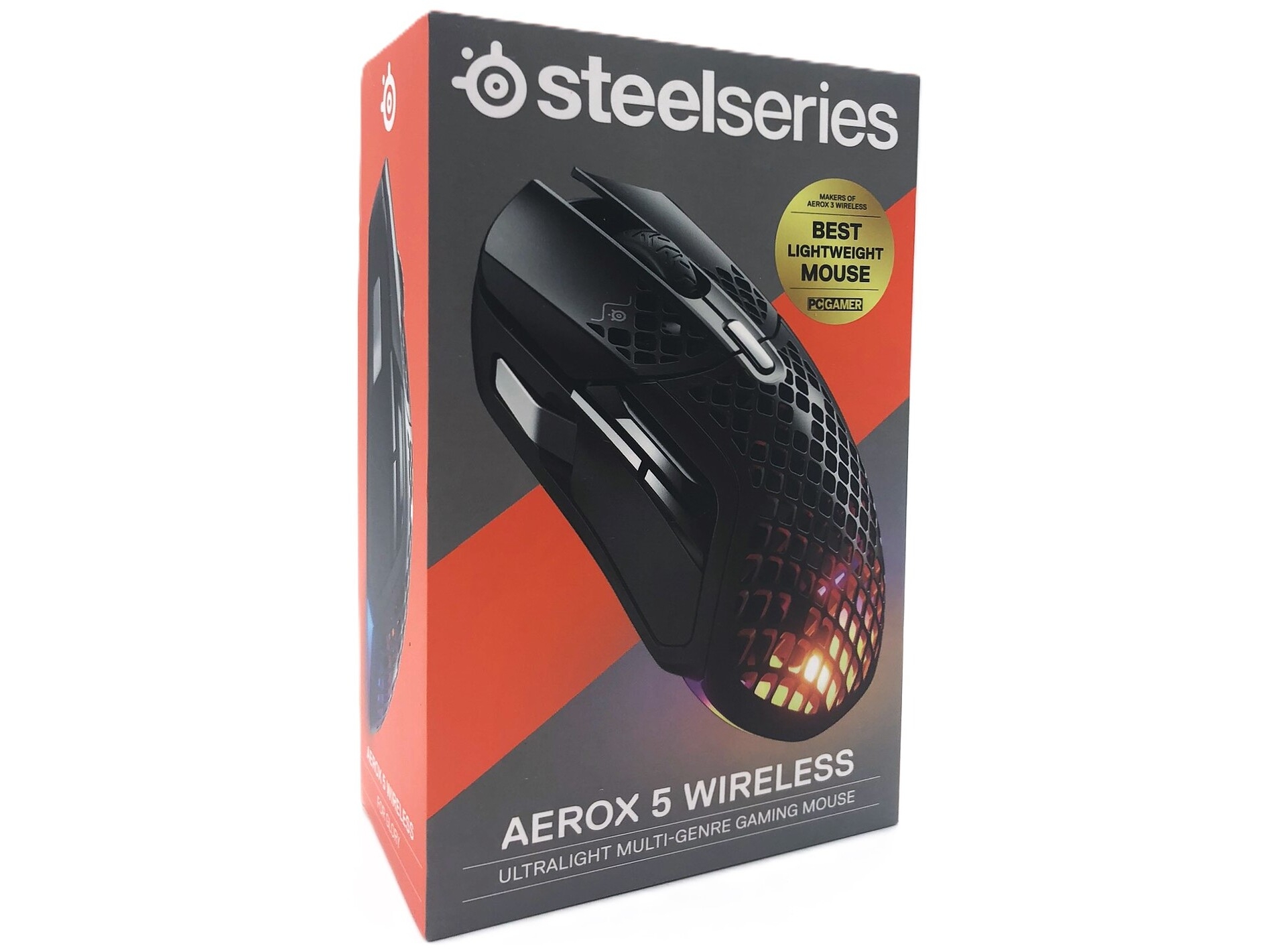 SteelSeries Aerox 5 Optisk Trådløs Kabling Sort