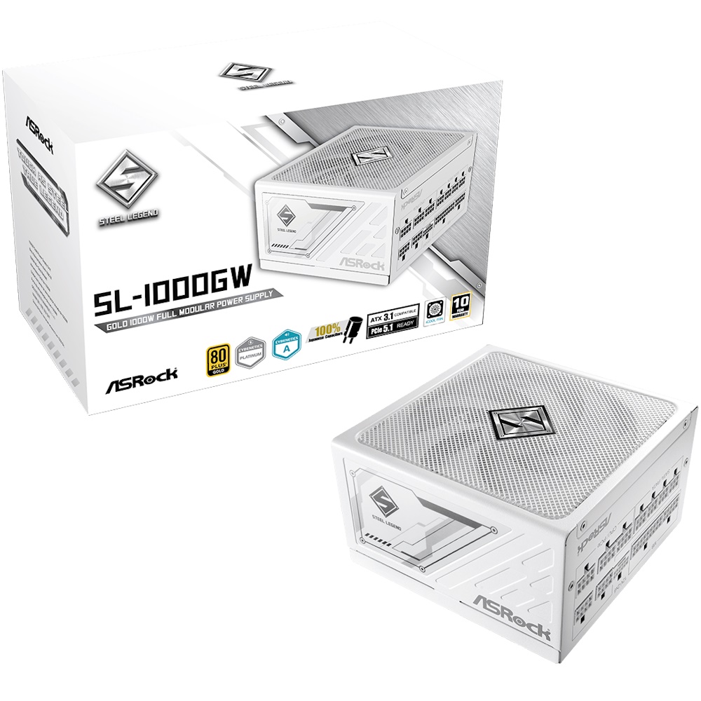 ASRock Steel Legend SL-1000GW Strømforsyning 1000Watt