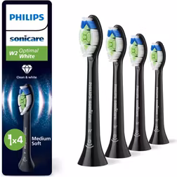 Philips Sonicare W2 Optimal White HX6064 Ekstra tandbørstehoved 4 Sort