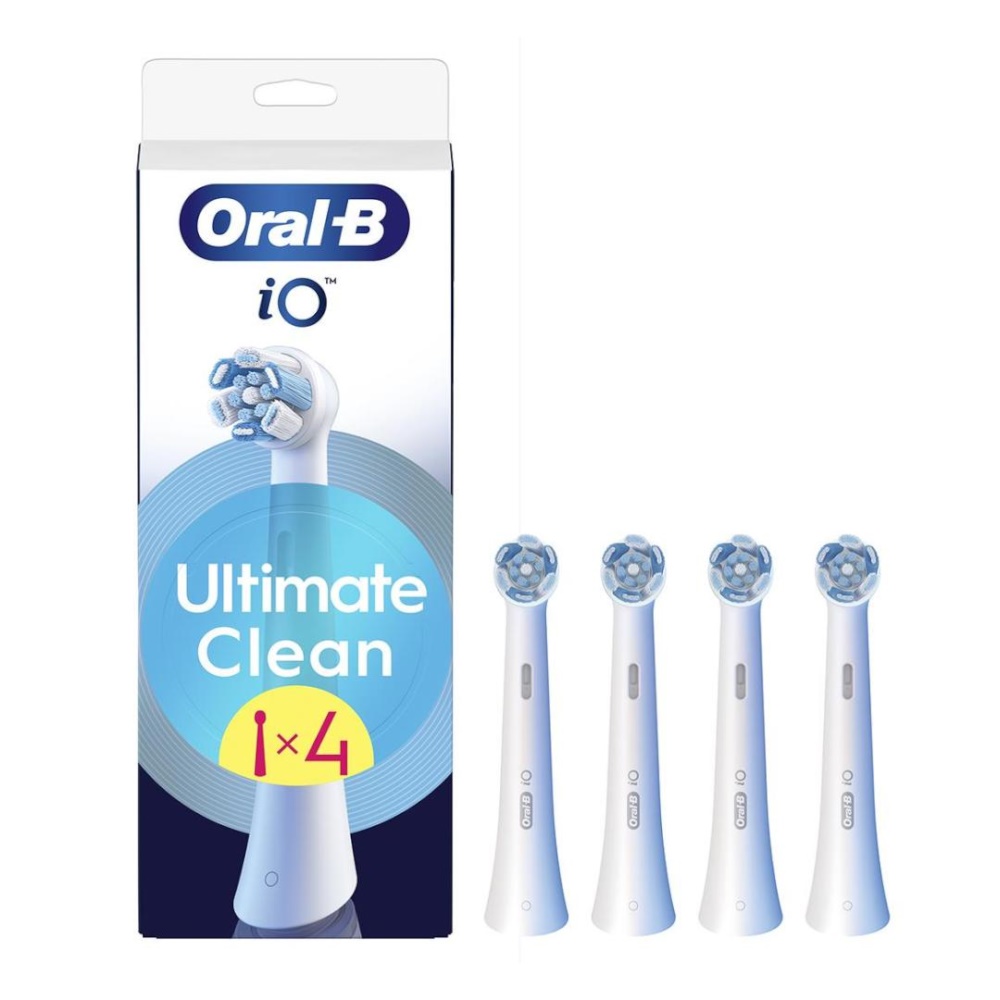 BRUSH HEAD IO 4PCS ORAL-B WHITE