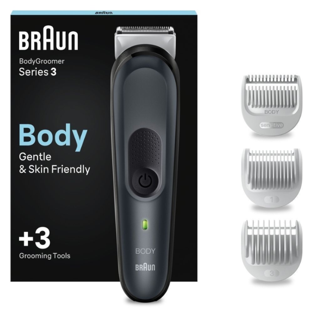 Body Groomer Series 3 BG3340 (schwarz/grau)