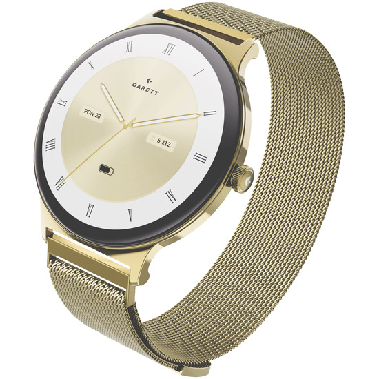 Smartwatch Garett Verona 2 Glow Gold Mesh steel