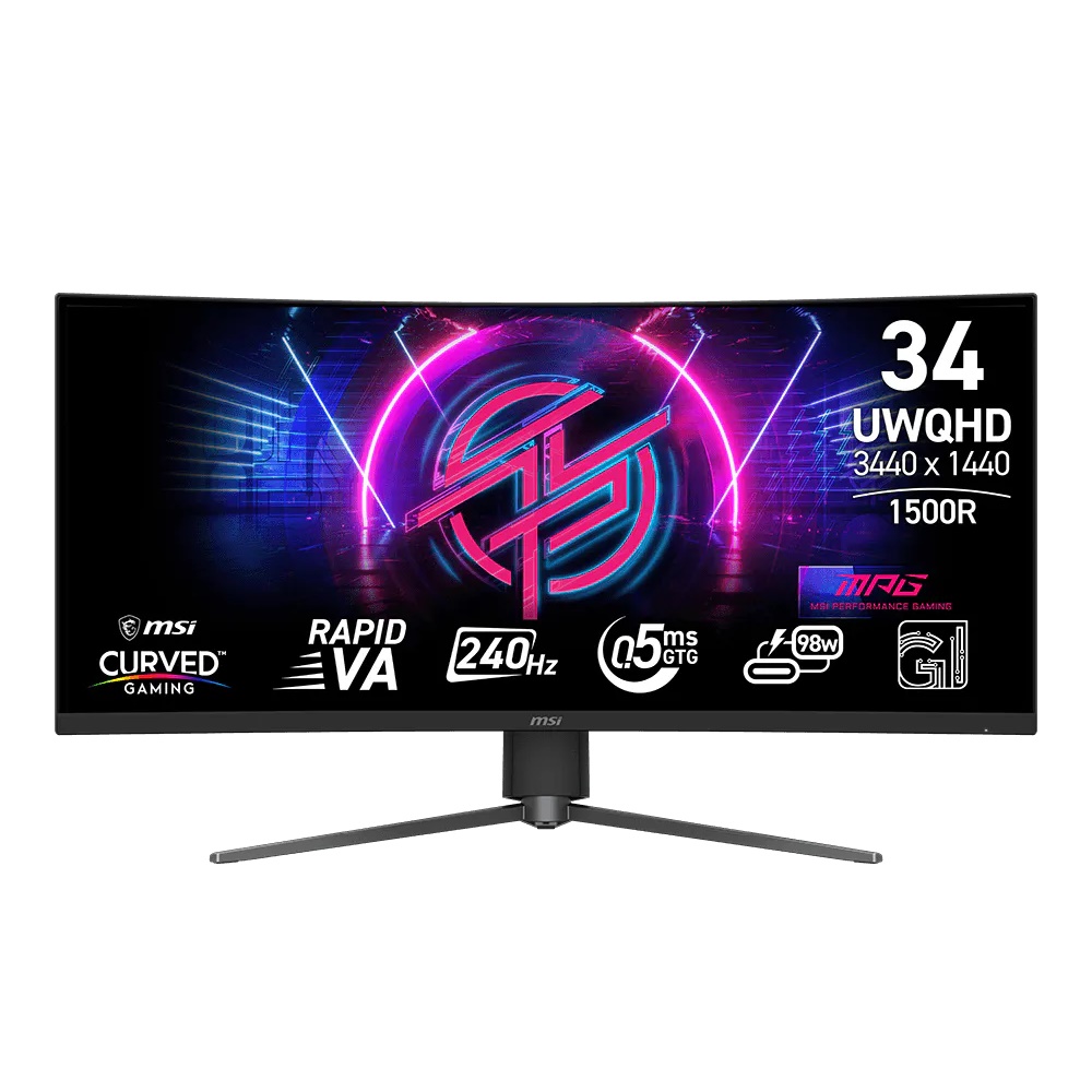 Monitor MSI 346CQRF X24 (34' /Rapid VA /240Hz /3440 x 1440 /Czarny)