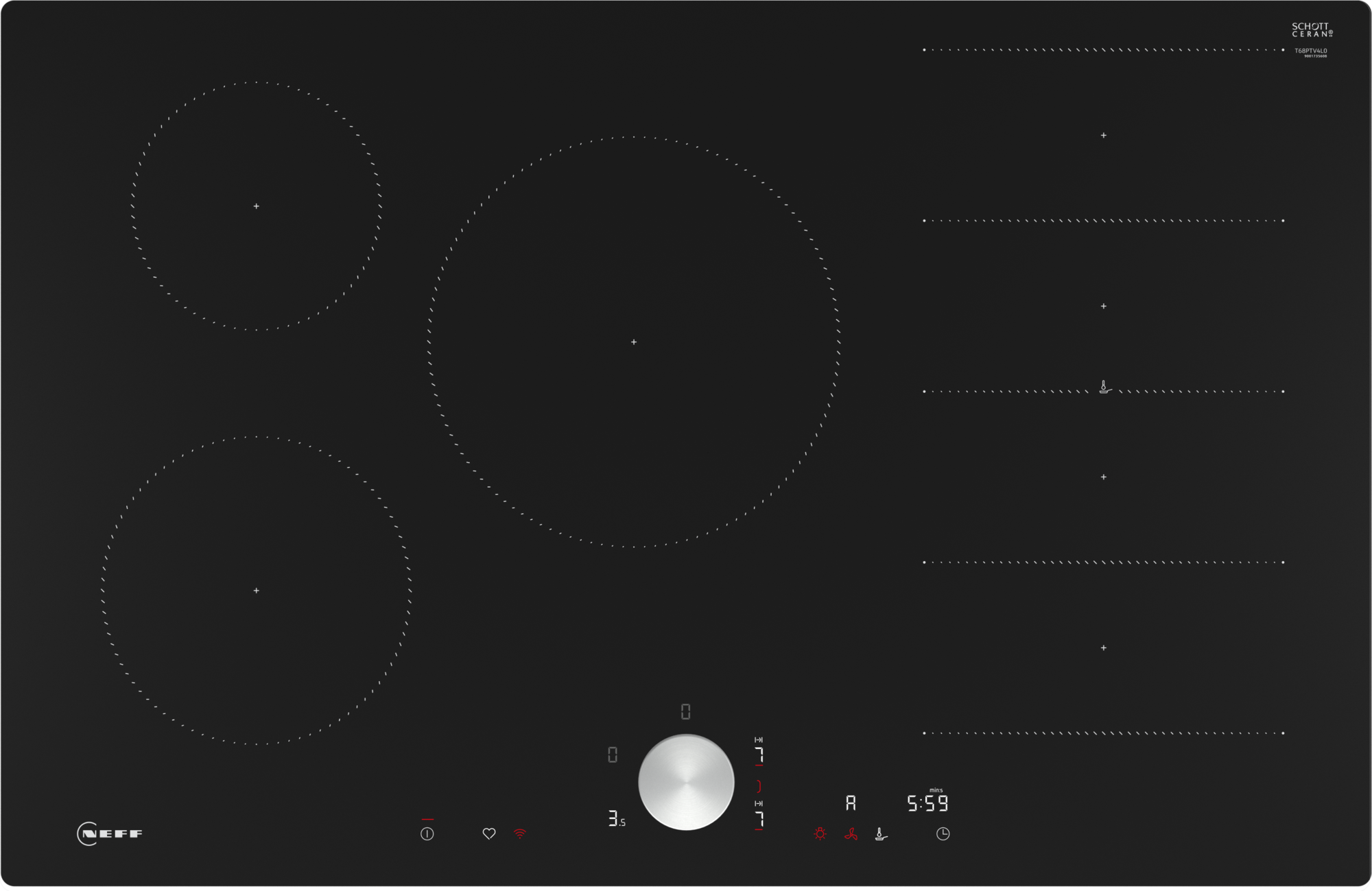 Neff T68PTV4L0 Induktionskogeplade