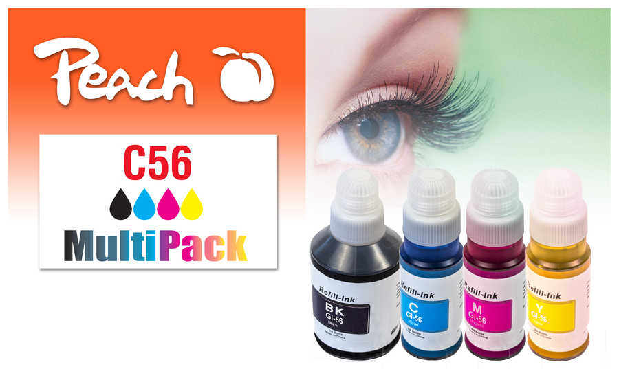Peach 321697 Sort, Cyan, Magenta, Gul 6000 sider Blæk