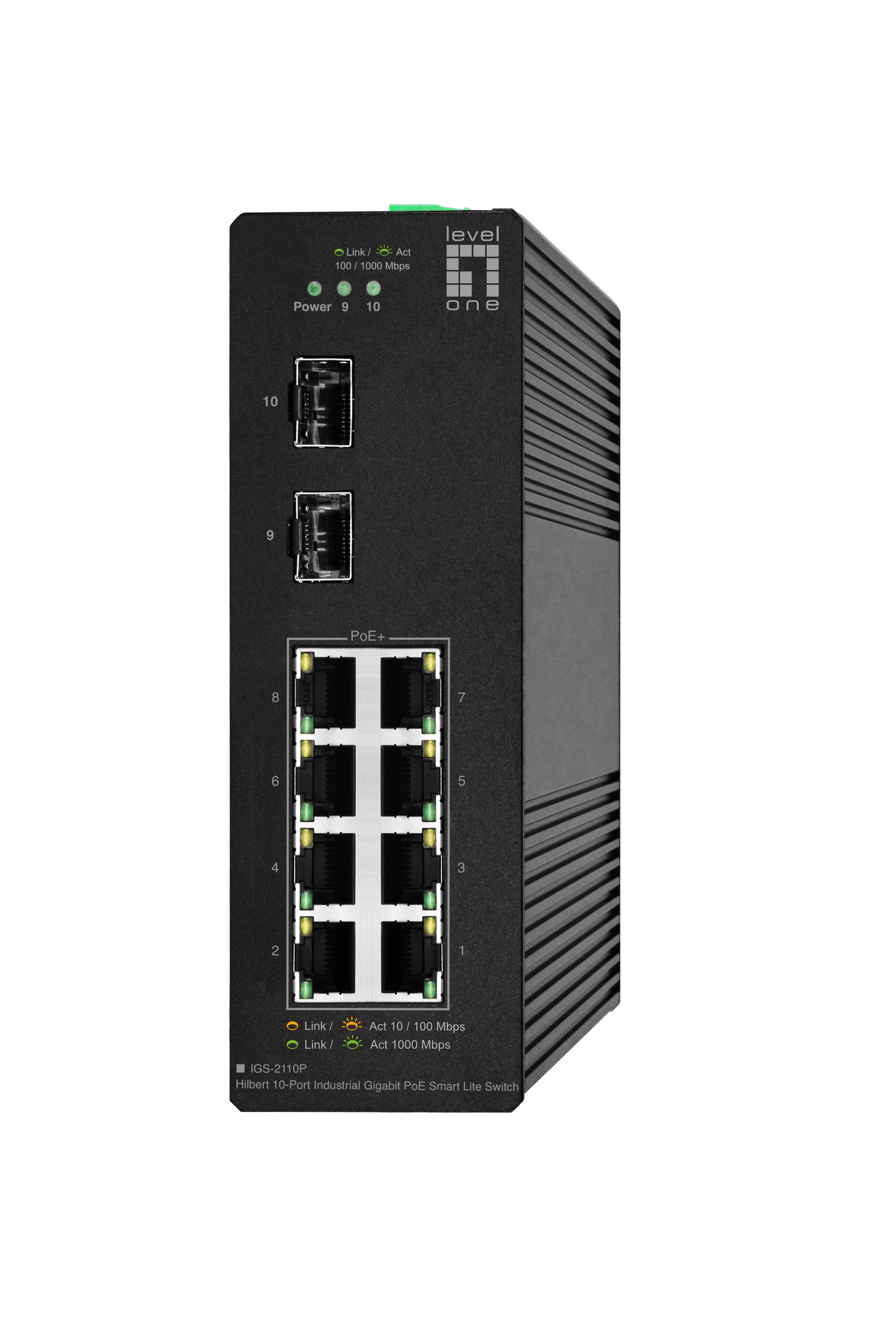 LevelOne IGS-2110P Switch 8-porte Gigabit Ethernet