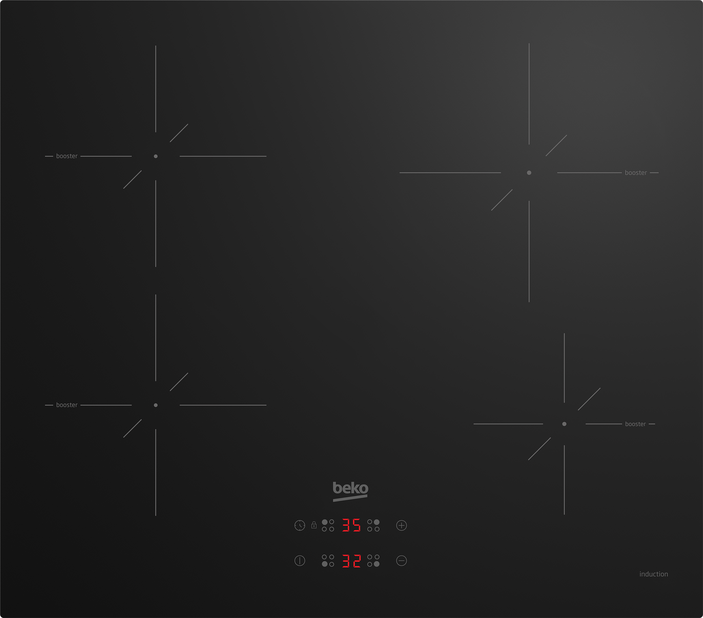 Beko HII64400SMT Induktionskogeplade