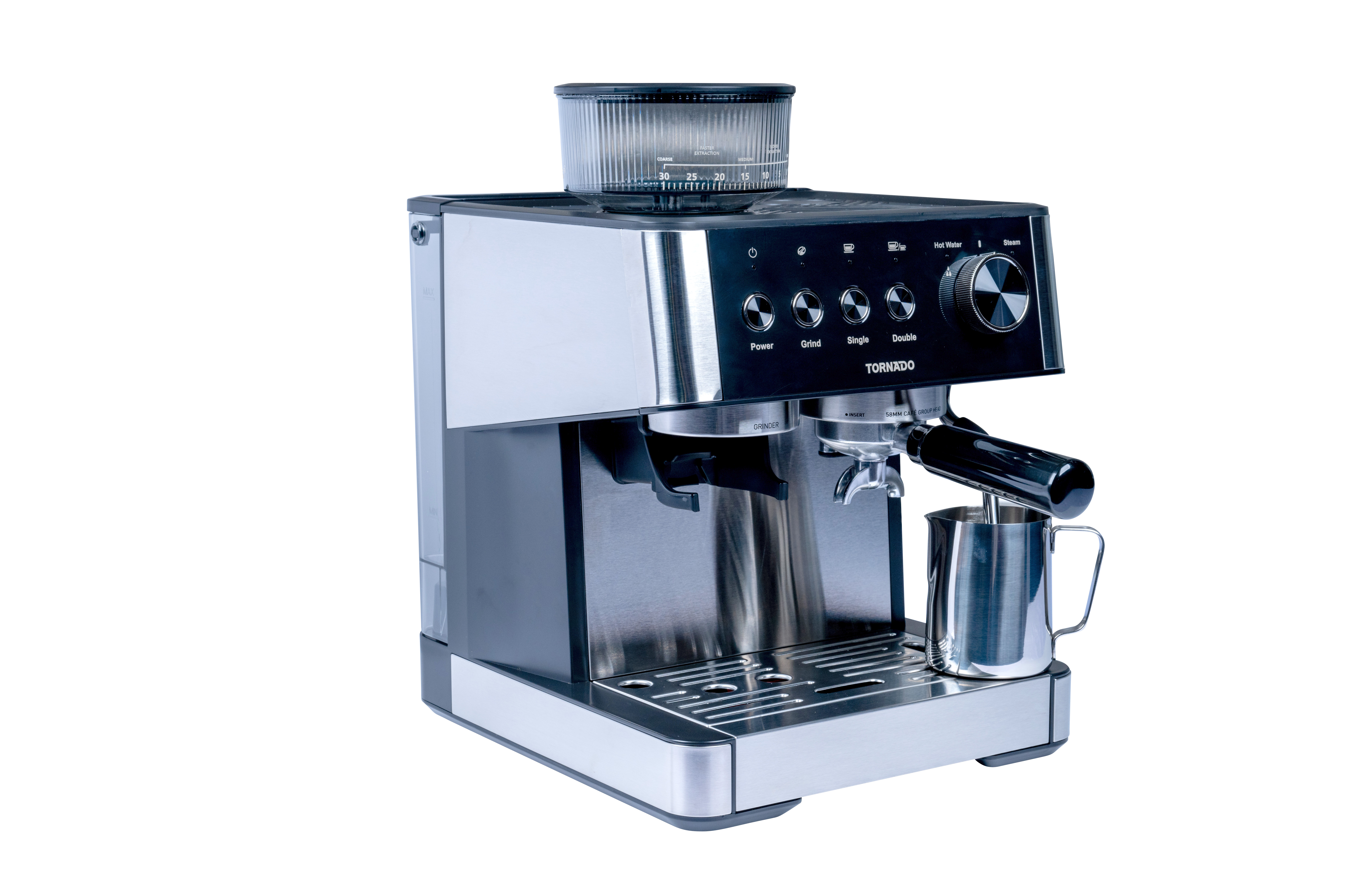 TORNADO TCM5431-GS Semiautomatisk kaffemaskine 2,3L Sølv