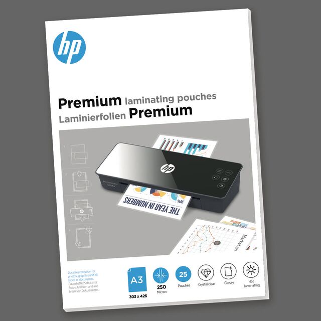 HP Laminierfolien Premium A3 250 Micron 25x
