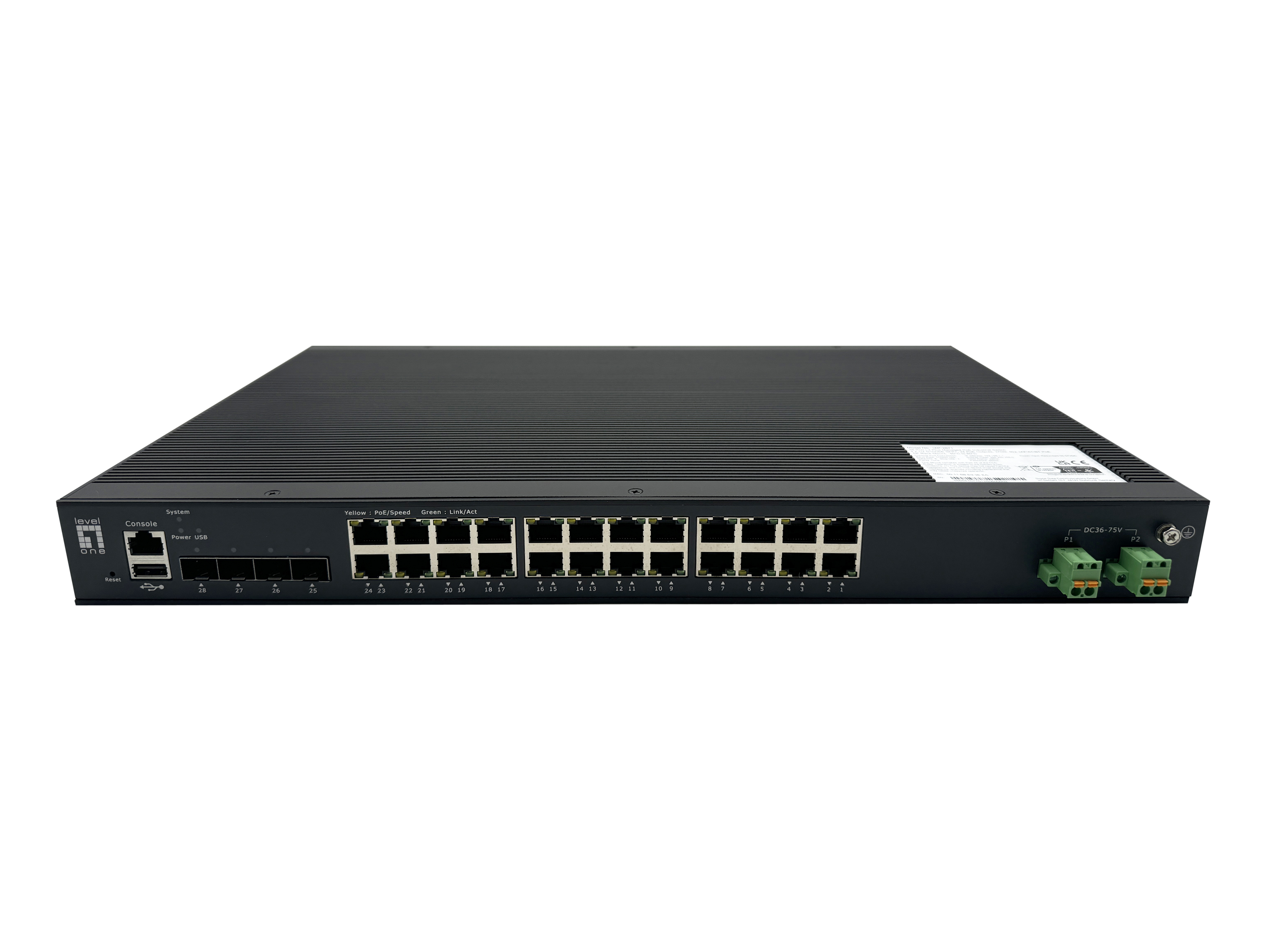 LevelOne Switch 24x GE IXP-2871 L2+ Managed 19' 370W 4xPoE