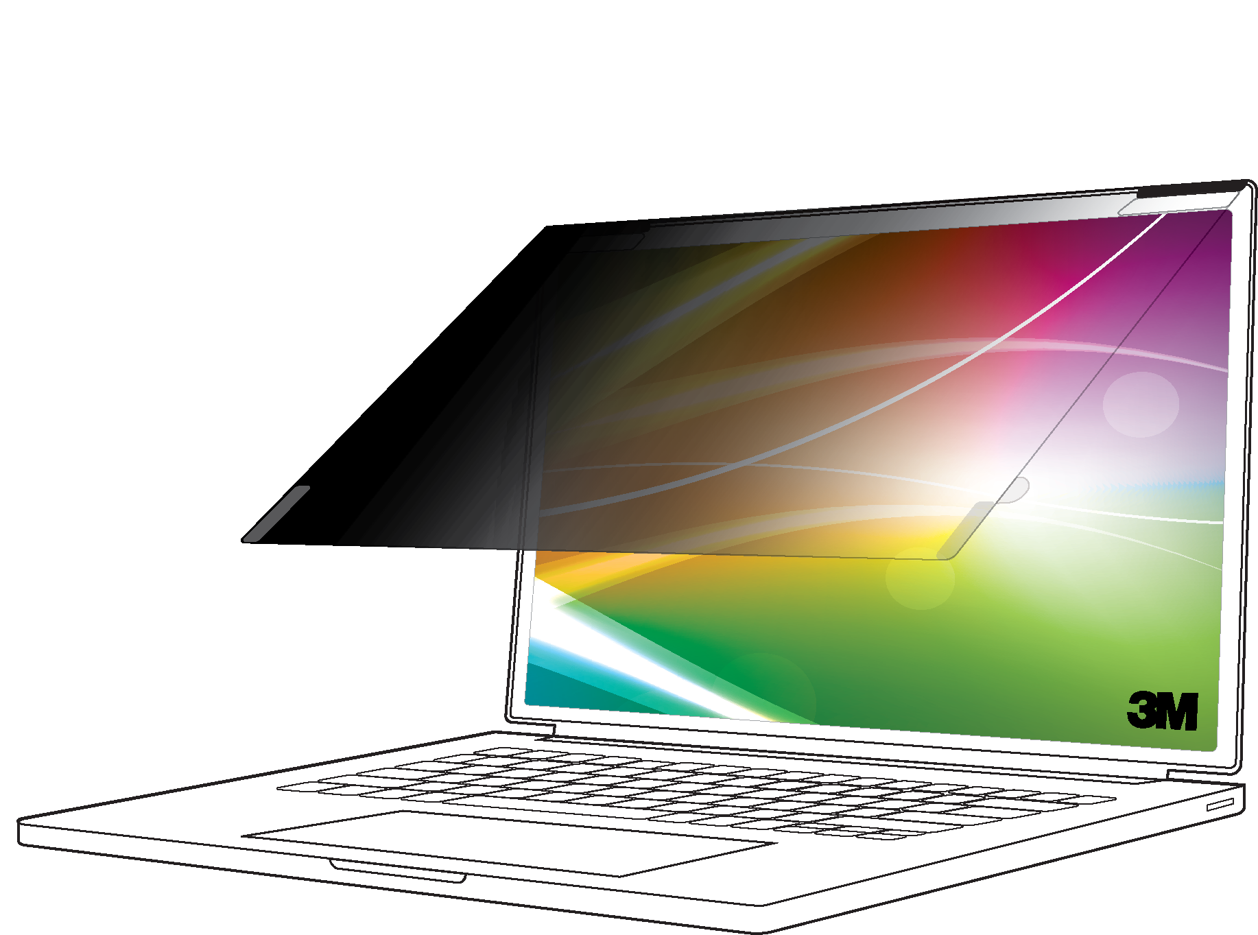 3M Bright Screen Blickschutzfilter MS Surface BPNMS005