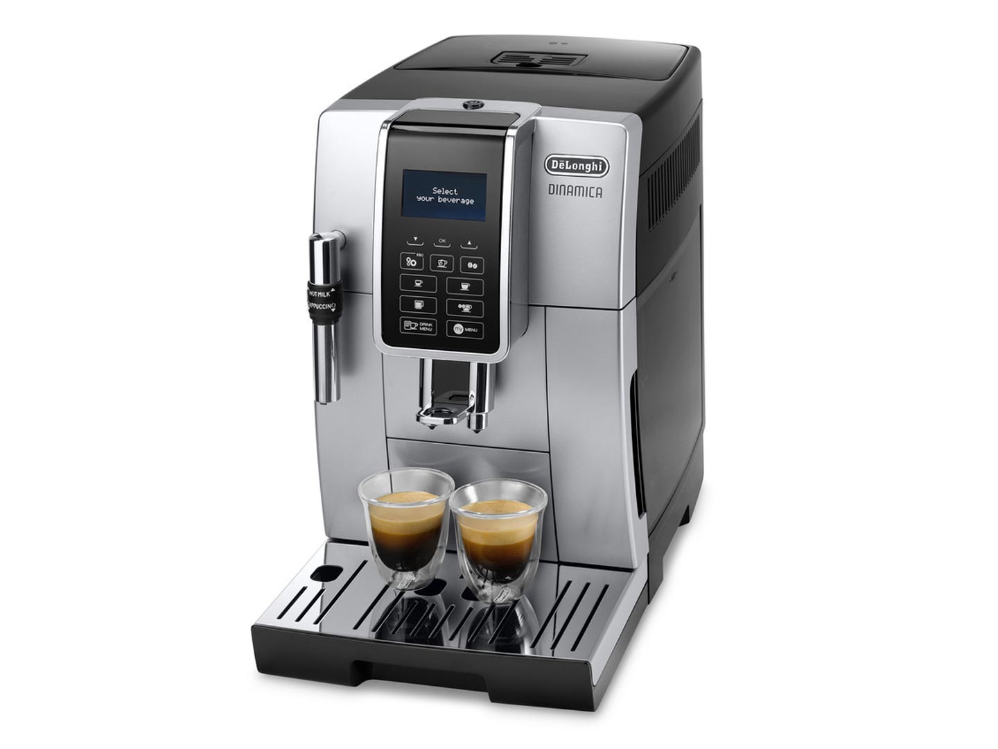 De’Longhi DINAMICA ECAM 350.35.SB Fuldautomatisk kaffemaskine Sort Sort