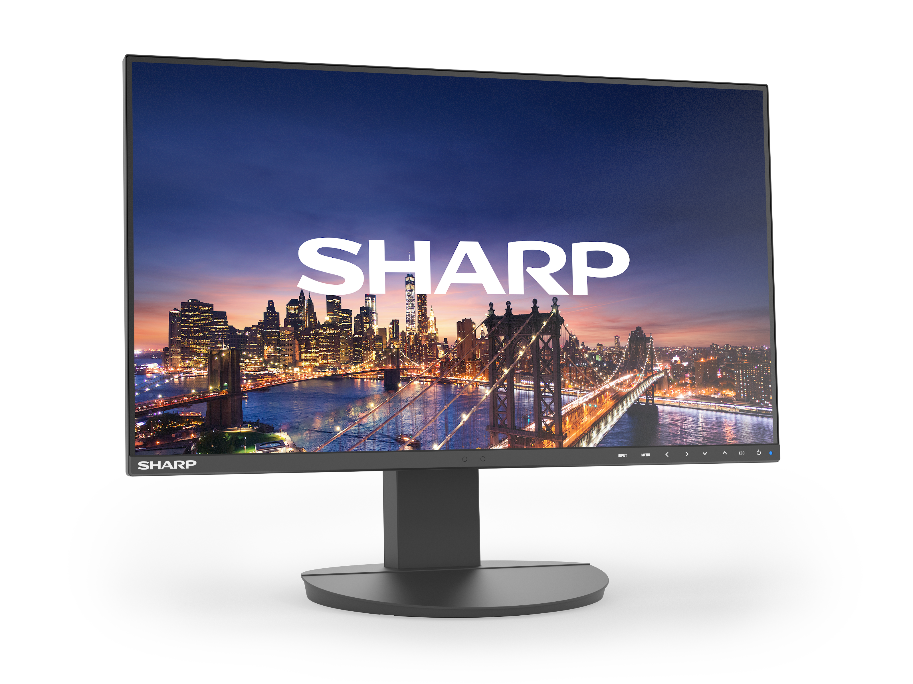 Sharp MODEL DD-EA271F, Black, 27' LCD monitor, FHD(1920x1080), DP, HDMI, DVI, VGA, 150 mm height adjustable