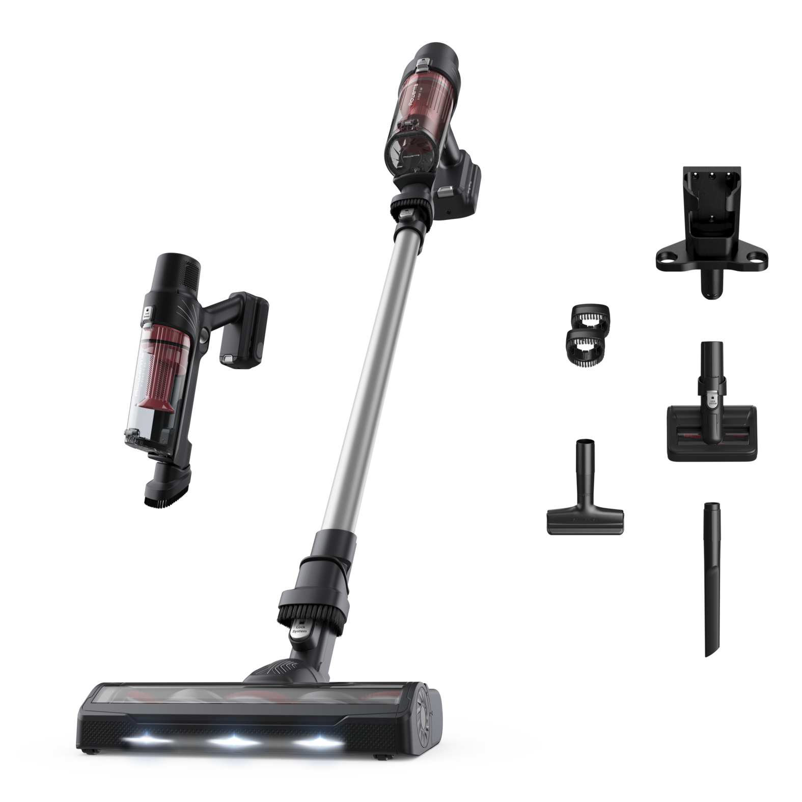 Rowenta RH6A71 Aluminium, Rød Aluminium, Rød