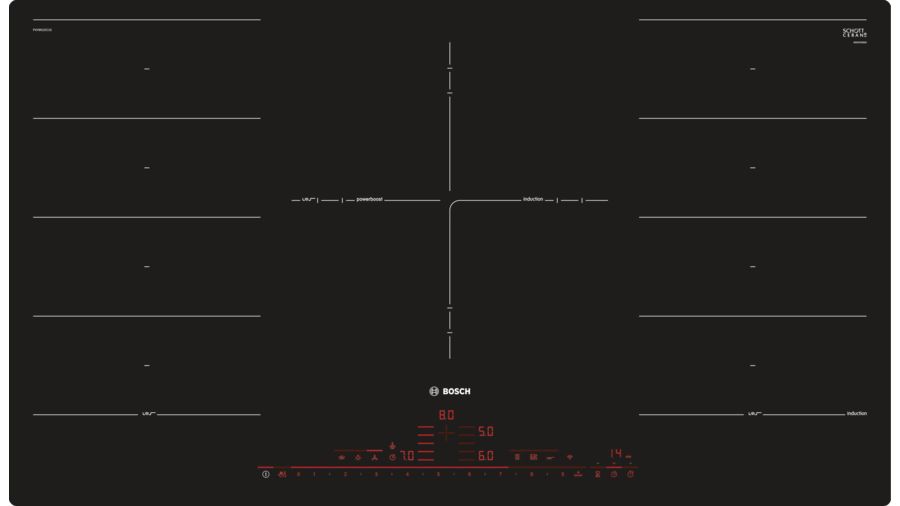 Bosch Serie 8 PXV901DV1E Induktionskogeplade