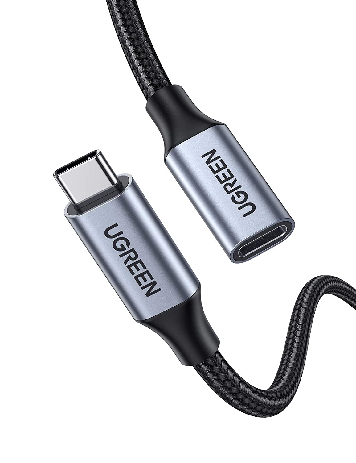 Ugreen USB-C 3.1 Extension Cable USB-C to USB-C 1m Sort