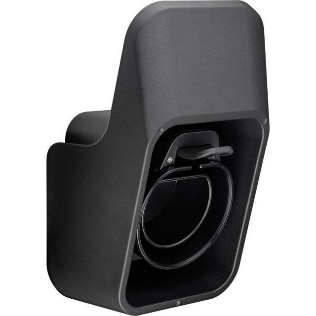 Wall Mount with Cable Rest for EV Type 2 Charging Cable, black
