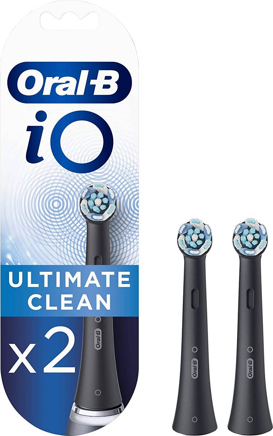 Oral-B iO Aufsteckbürsten, 2er, Schwarz