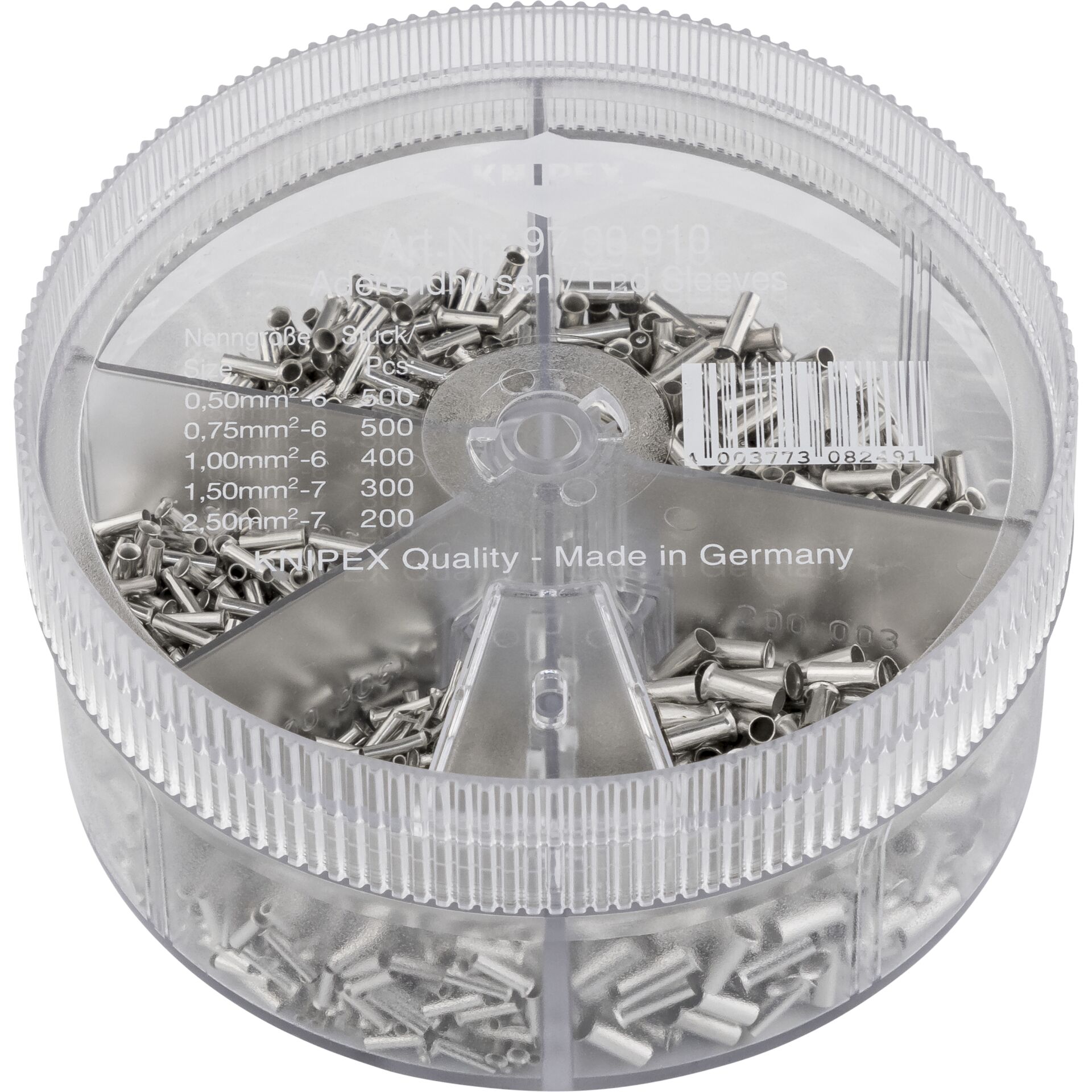 Knipex 97 99 910 AderendhALlsen-Sortiment Unisoliert 1900 St.